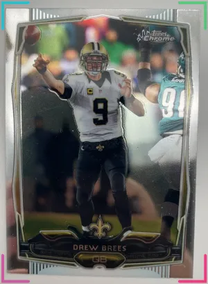 2014 Topps Chrome - Drew Brees #17 Throwing Saints