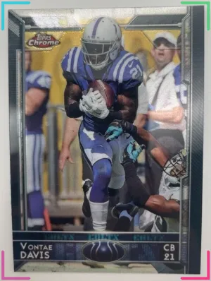 2015 Topps Chrome Mini - #66 Vontae Davis Colts