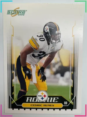 2006 Score - Rookie Cedric Humes #396 (RC) Steelers