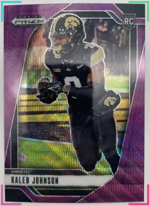 2025 Panini Prizm Draft Picks - Kaleb Johnson #38 Purple Wave Prizm (RC)