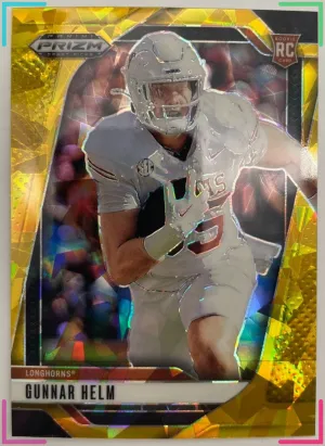 2025 Panini Prizm Draft Picks - Gunnar Helm #128 Gold Ice Prizm (RC)