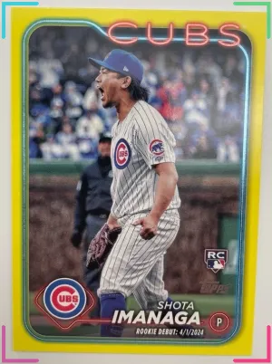 2024 Topps Update Series - Rookie Debut Shota Imanaga #US281 Yellow (RC) Cubs