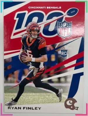 2019 Panini Chronicles - NFL 100 Ryan Finley #100 (RC) Bengals