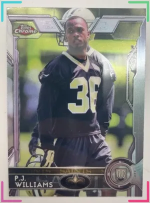 2015 Topps Chrome Mini - Rookies P.J. Williams #109 (RC) Saints