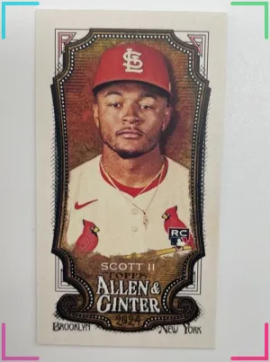 2024 Topps Allen & Ginter - Victor Scott II #217 Mini (RC) Cardinals
