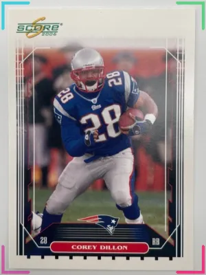 2006 Score - Corey Dillon #163 Patriots