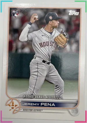 2022 Topps Update Jeremy Pena Rookie Debut #US276 Houston Astros