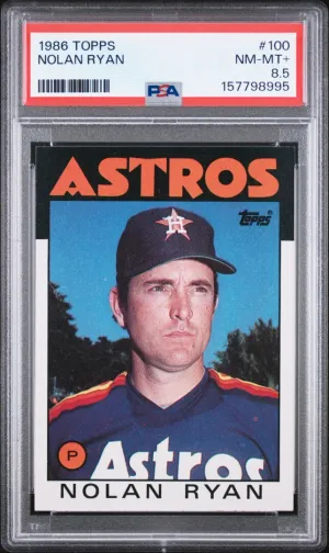 1986 Topps Nolan Ryan PSA 8.5 #100