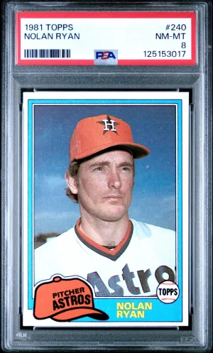 1981 Topps Nolan Ryan PSA 8 #240