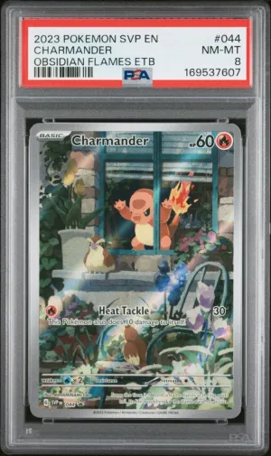2023 Pokemon SVP Promo Charmander Obsidian Flames ETB PSA 8 #044