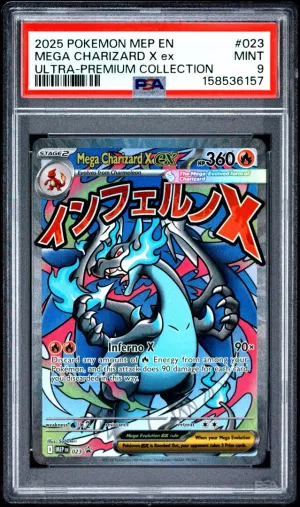 2025 Pokemon Mega Charizard X Ex Ultra-premium Collection PSA 9 #023