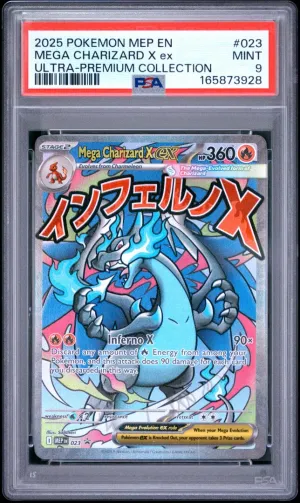 2025 Pokemon Mega Charizard X Ex Ultra-premium Collection PSA 9 #023