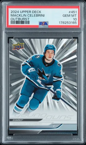 2024 Upper Deck Macklin Celebrini Outburst