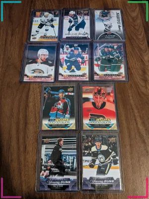 Young Guns Canvas Lot X10 Various 2021 2022 2023 2024 Upper Deck Rookie Rc