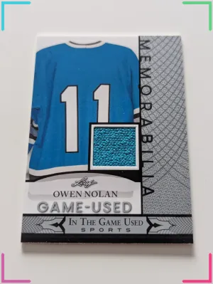 2024 Leaf In The Game Used Sports Retail Mega Box Owen Nolan GAME USED MEM RELIC