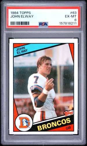 1984 Topps John Elway PSA 6 #63