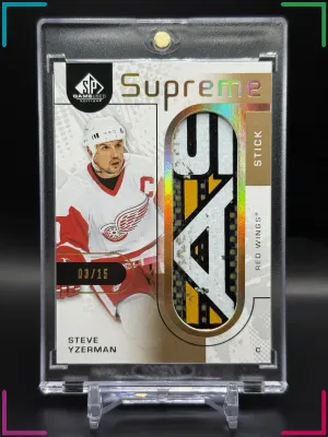2022-23 SP Game Used Steve Yzerman Supreme Stick /15 #SP-SY
