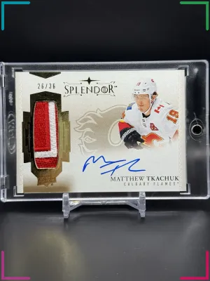 2018-19 Upper Deck The Cup Matthew Tkachuk Splendor Auto Patch /36 #S-MT