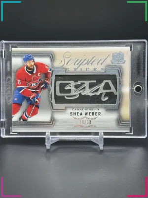 2024-25 Upper Deck The Cup Shea Weber Scripted Sticks Auto /50 #ST-SW