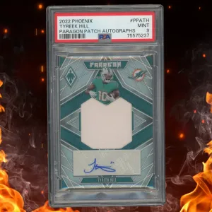 2022 Panini Phoenix Tyreek Hill Paragon Patch Auto /25 #PPATH PSA 9