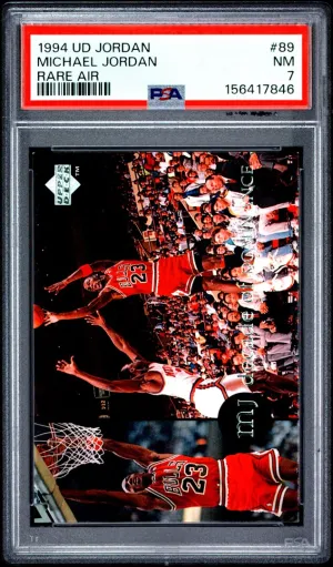1994 Upper Deck Mj Rare Air Michael Jordan Rare Air PSA 7 #89