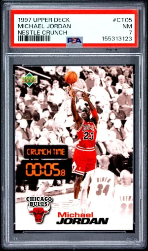 1997 Upper Deck Nestle Crunch Michael Jordan Nestle Crunch PSA 7 #CT05