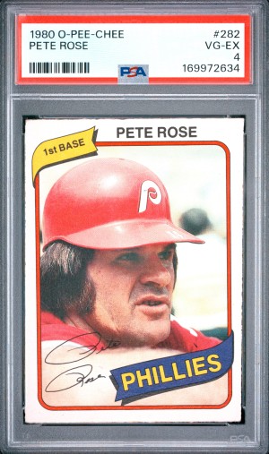 1980 O-Pee-Chee Pete Rose PSA 4