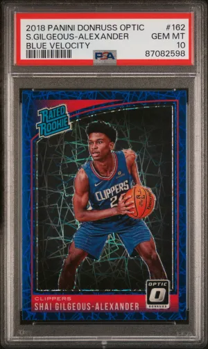 2018 Panini Donruss Optic S.gilgeous-Alexander Blue Velocity