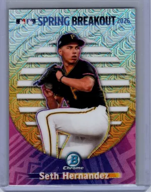 2026 Bowman Chrome #SB-6 Seth Hernandez Spring Breakout 2026 Mojo Refractor