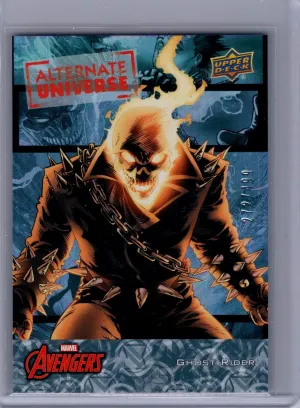 2024 Upper Deck Marvel Avengers #AU-20 Ghost Rider Alternate Universe #/499