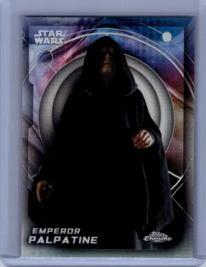 2026 Topps Chrome Star Wars #66 Emperor Palpatine Rainbow Refractor