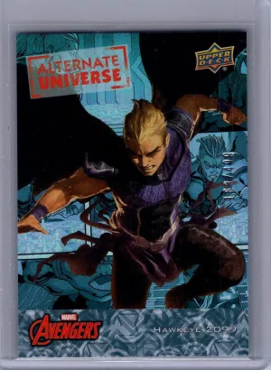 2024 Upper Deck Marvel Avengers #AU-12 Hawkeye 2099 Alternate Universe #/499
