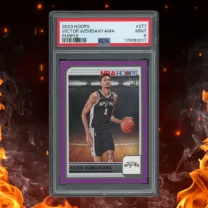 2023-24 Panini Hoops Victor Wembanyama Purple Rookie #277 PSA 9