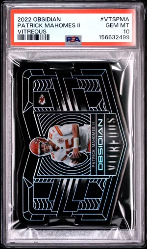 2022 Panini Obsidian Vitreous Patrick Mahomes Vitreous PSA 10 #VTSPMA