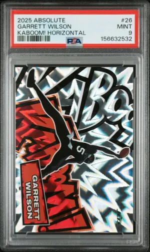 2025 Panini Absolute Kaboom! Horizontal Garrett Wilson PSA 9 #26
