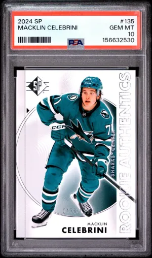 2024 Upper Deck Sp Macklin Celebrini PSA 10 #135