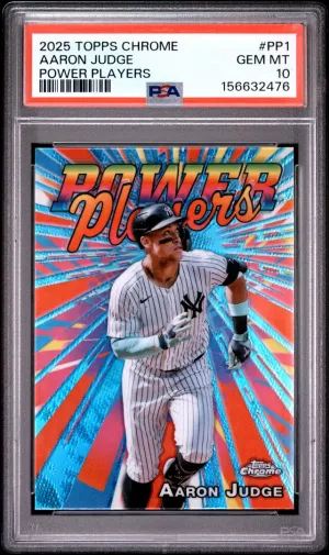2025 Topps Chrome Power Players Aaron Judge PSA 10 #PP1