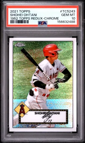 2021 Topps 1952 Topps Redux Shohei Ohtani 1952 Topps Redux-chrome PSA 10 #TC5243