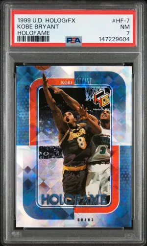 1999 Upper Deck Hologrfx Holofame Kobe Bryant Holofame PSA 7 #HF-7
