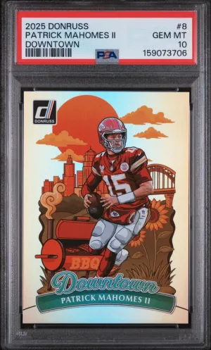 2025 Panini Donruss #8 Patrick Mahomes Downtown PSA 10