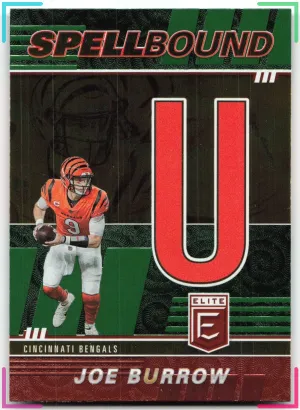 Joe Burrow 2022 Donruss Elite Spellbound Green Bengals