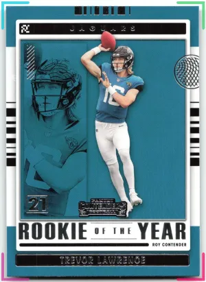 Trevor Lawrence 2021 Panini Contenders Rookie of the Year Contenders Jaguars