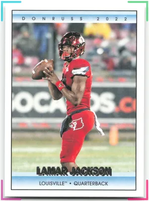 Lamar Jackson 2022 Panini Chronicles Draft Picks Donruss Retro Cardinals