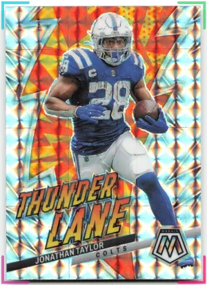 Jonathan Taylor 2023 Panini Mosaic Thunder Lane Mosaic Colts