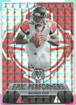 Michael Vick 2023 Panini Mosaic Epic Performers Mosaic Falcons