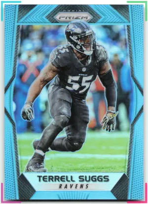 Terrell Suggs 2017 Panini Prizm Prizm Light Blue #/199 Ravens