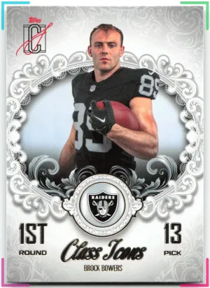 Brock Bowers 2025 Topps Signature Class Class Icons Raiders