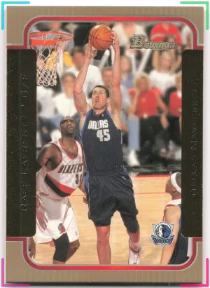 Raef Lafrentz 2003-04 Bowman Gold Mavericks