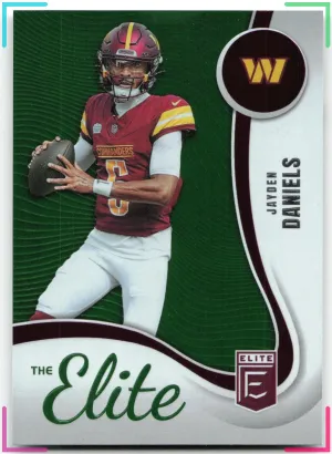 Jayden Daniels 2025 Donruss Elite The Elite Green Commanders