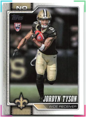 Jordyn Tyson RC 2026 Topps Flagship Saints